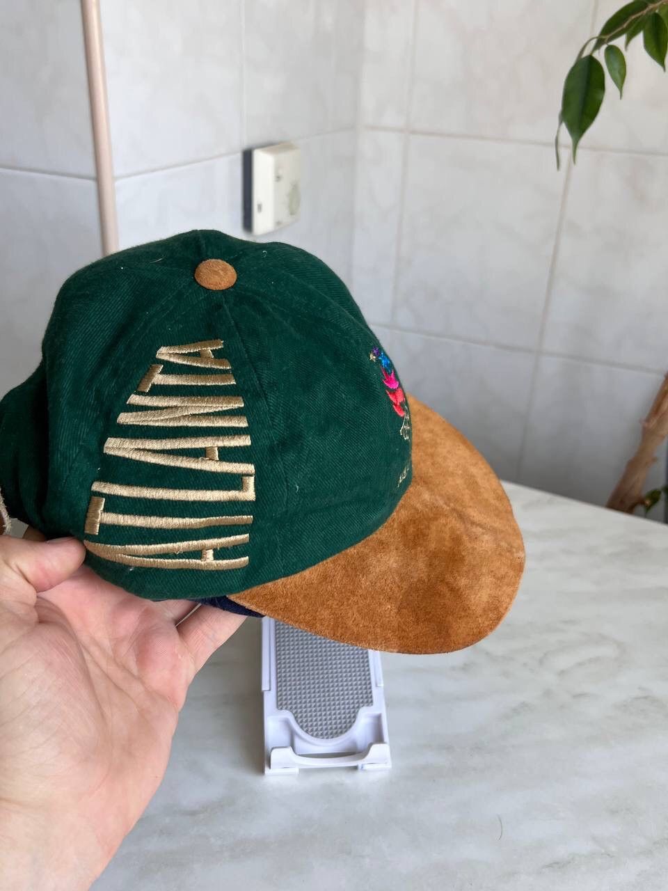 Vintage Atlanta 1996 vintage usa dad cap hat y2k band art usa green Size ONE SIZE - 3 Thumbnail