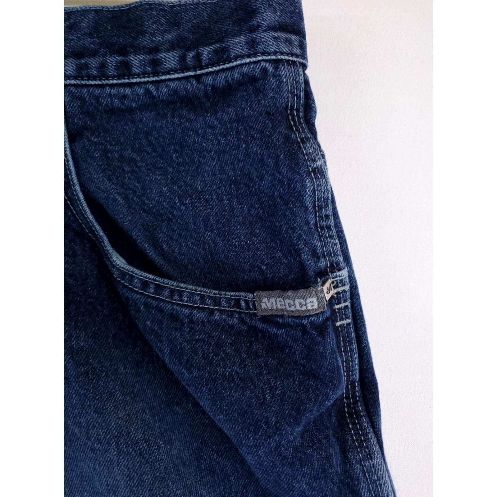 Vintage VINTAGE Mecca DNM VTG Y2K Jean Shorts Jorts Baggy Skater 12" inseam Mens 38 Blue Jeans Shorts Mens 38 Size US 38 / EU 54 - 2 Thumbnail