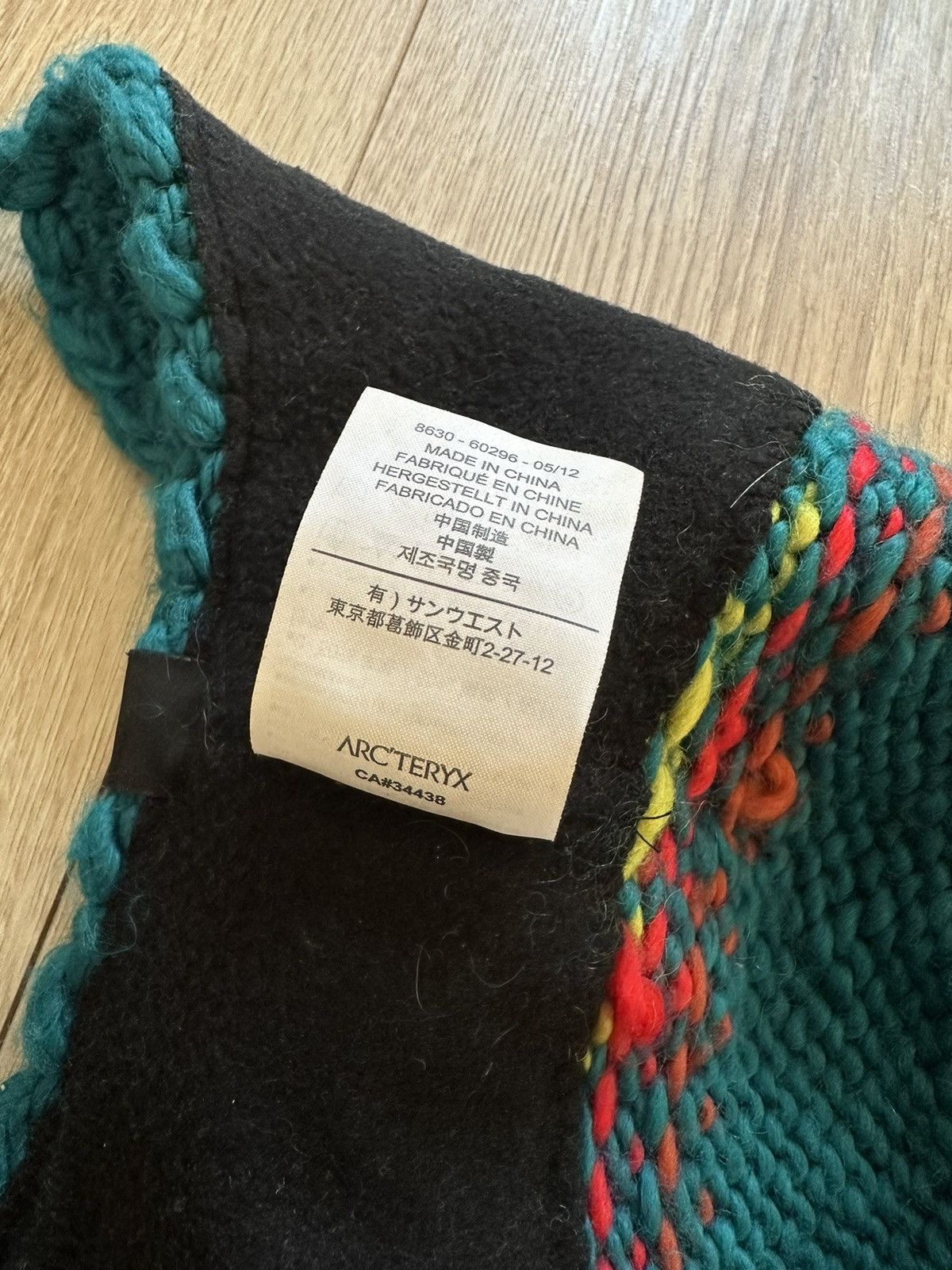 VTG Arc'teryx Contrail Wool Knit Toque Beanie Hat Rare
