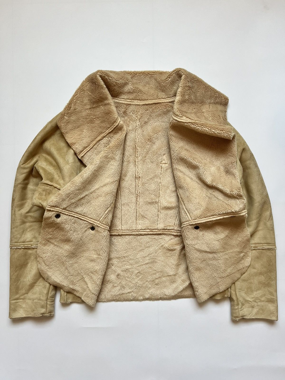 Vintage E-clat Women's Sheepskin Shearling Coat Jacket Japanese Size S / US 4 / IT 40 - 2 Thumbnail