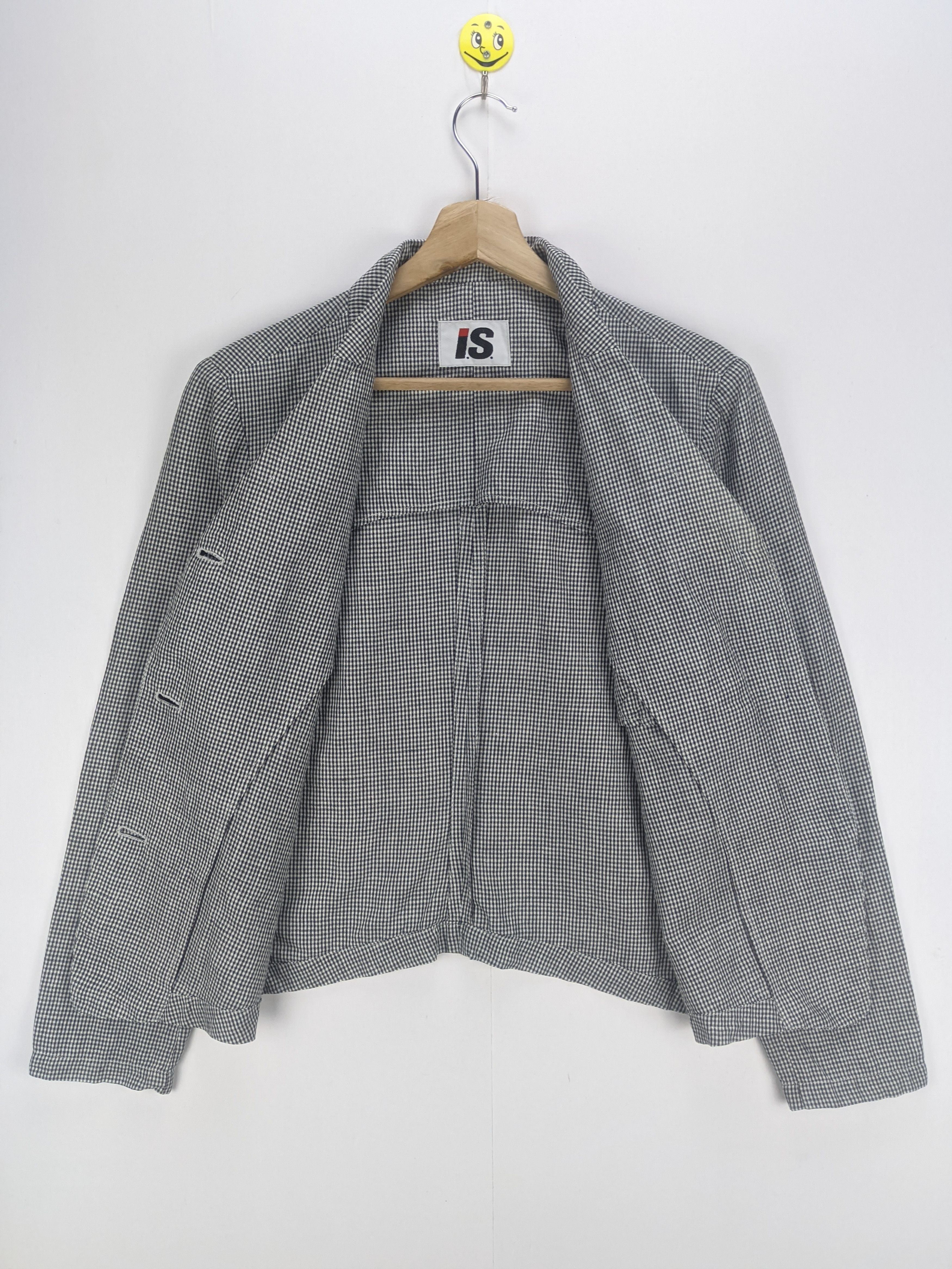 Issey Miyake Steals🔥Issey Miyaki Coat Jacket Gingham Checkered Size S / US 4 / IT 40 - 6 Thumbnail