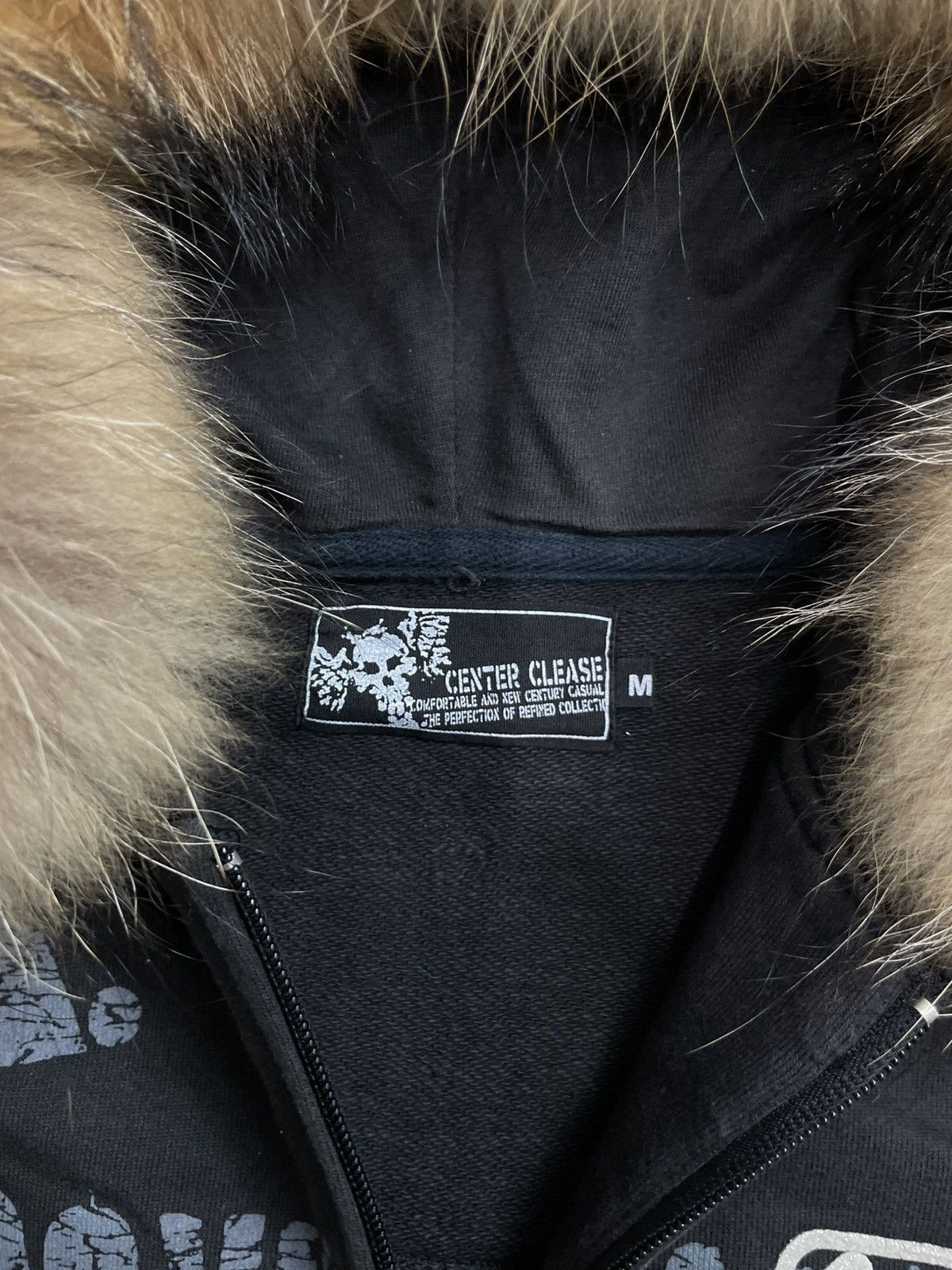 Hysteric Glamour Center clease Zip Fur Hoodie Black Gothic Punk Stye Size US M / EU 48-50 / 2 - 3 Thumbnail