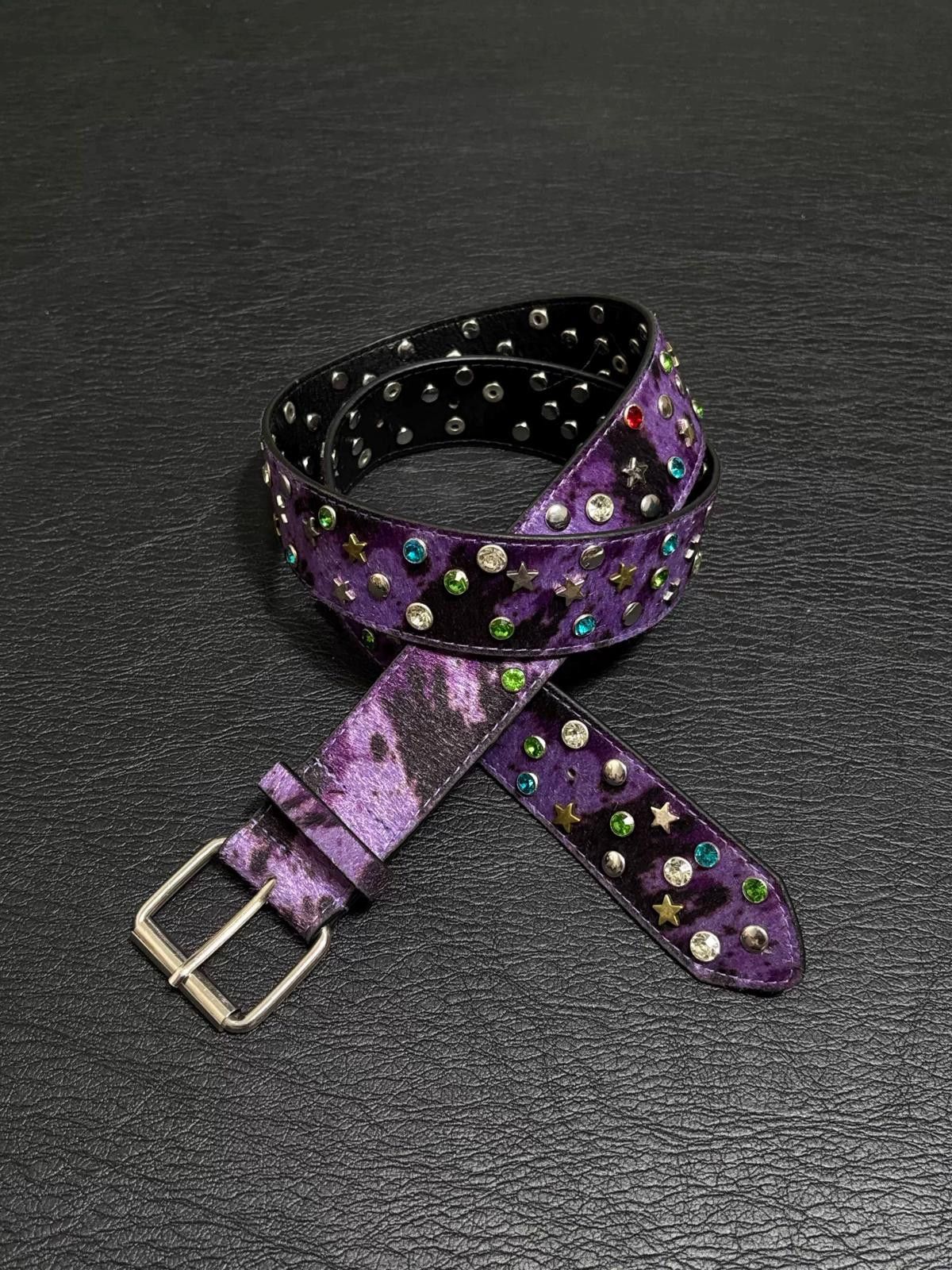 Other Galaxy Gemstone Horse-Hair Y2K Belt Size ONE SIZE - 1 Thumbnail