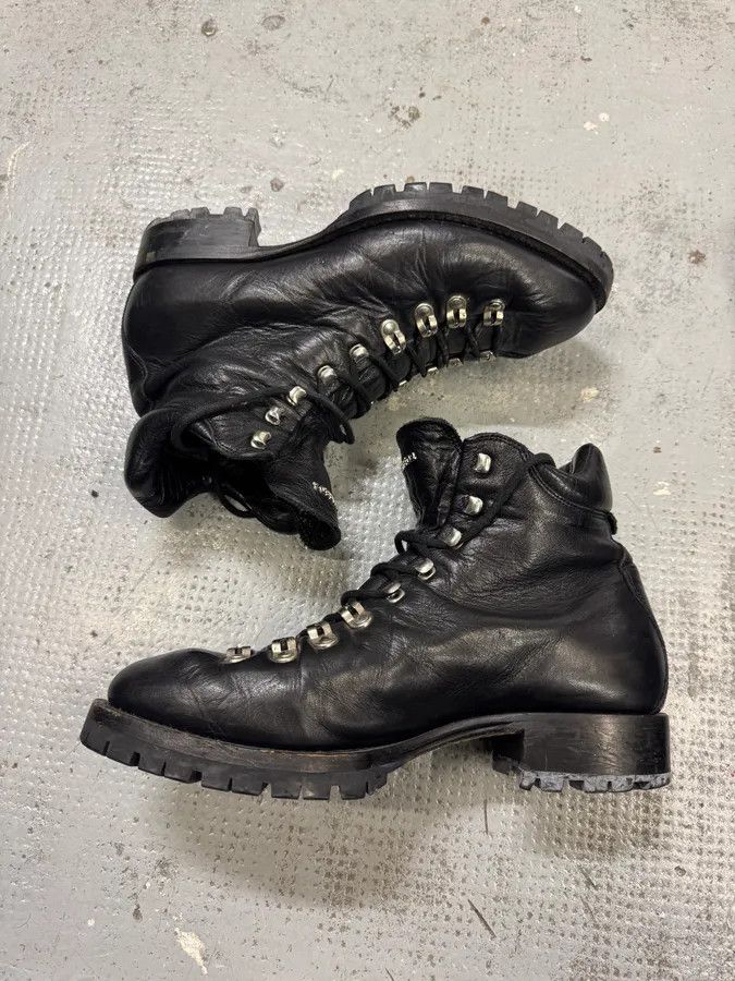 Dsquared2 Dsquared2 Hiking Boots Black Leather Boots Size US 8.5 / EU 41-42 - 4 Thumbnail