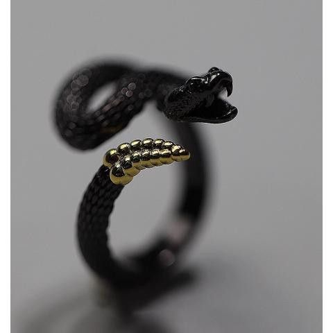 Jewelry Snake New Trend Jewelry Rings Open Chrome Ring (Size 7-13) Size ONE SIZE - 1 Thumbnail
