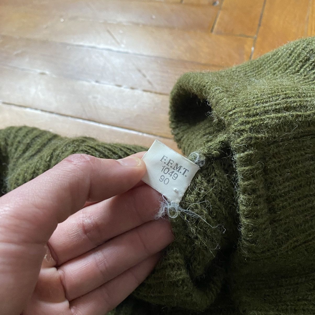 Other VINTAGE EUROPEAN ARMY WOOL SWEATER Size US L / EU 52-54 / 3 - 5 Thumbnail
