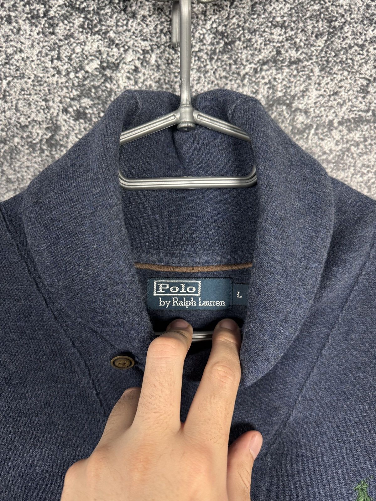 Polo Ralph Lauren Polo Ralph Lauren Shawl Sweater Pullover Cotton Size L Size US L / EU 52-54 / 3 - 8 Thumbnail