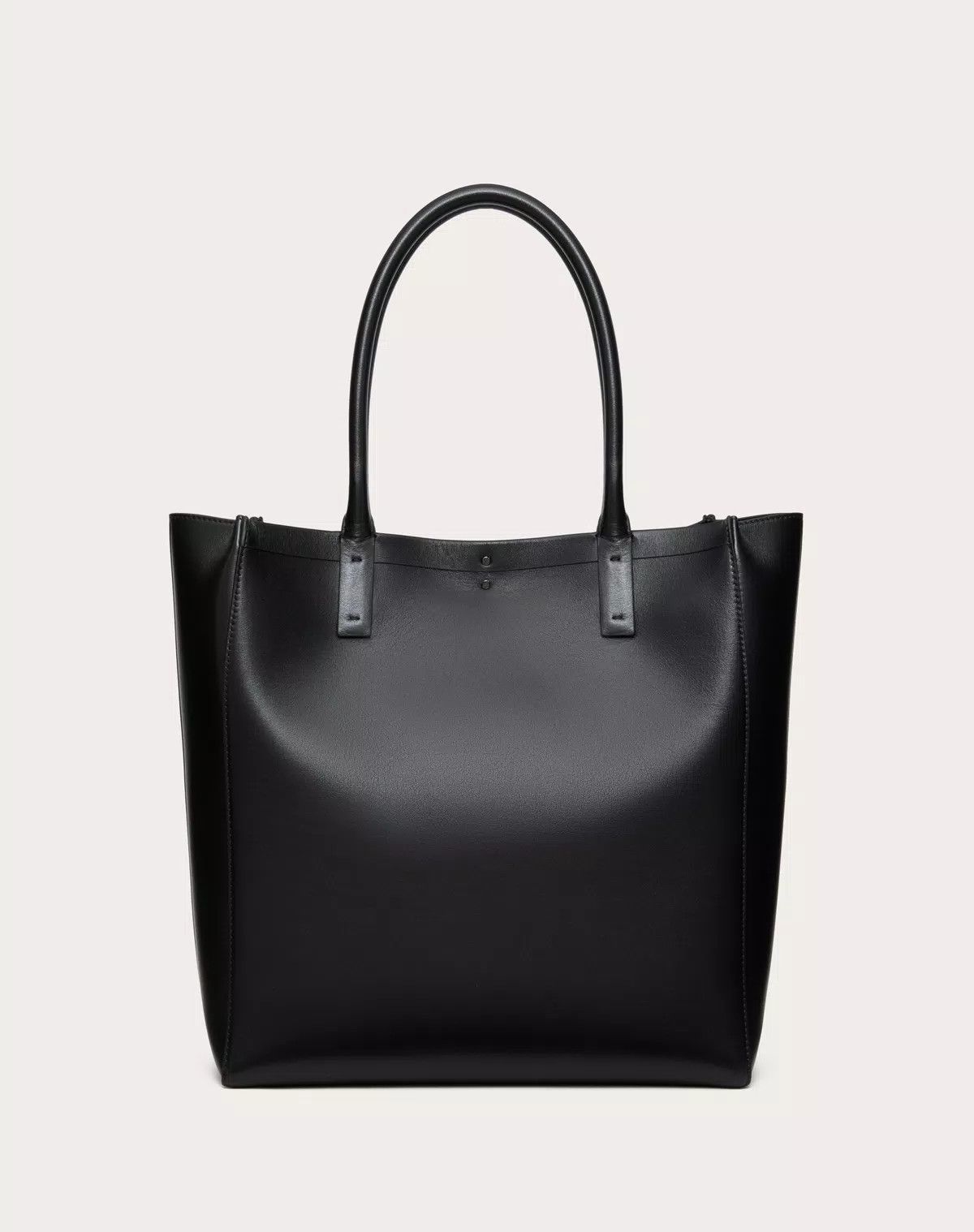 Valentino oc11z0725 Size: OS/ Medium Leather Shopping Bag in Black Size ONE SIZE - 2 Thumbnail
