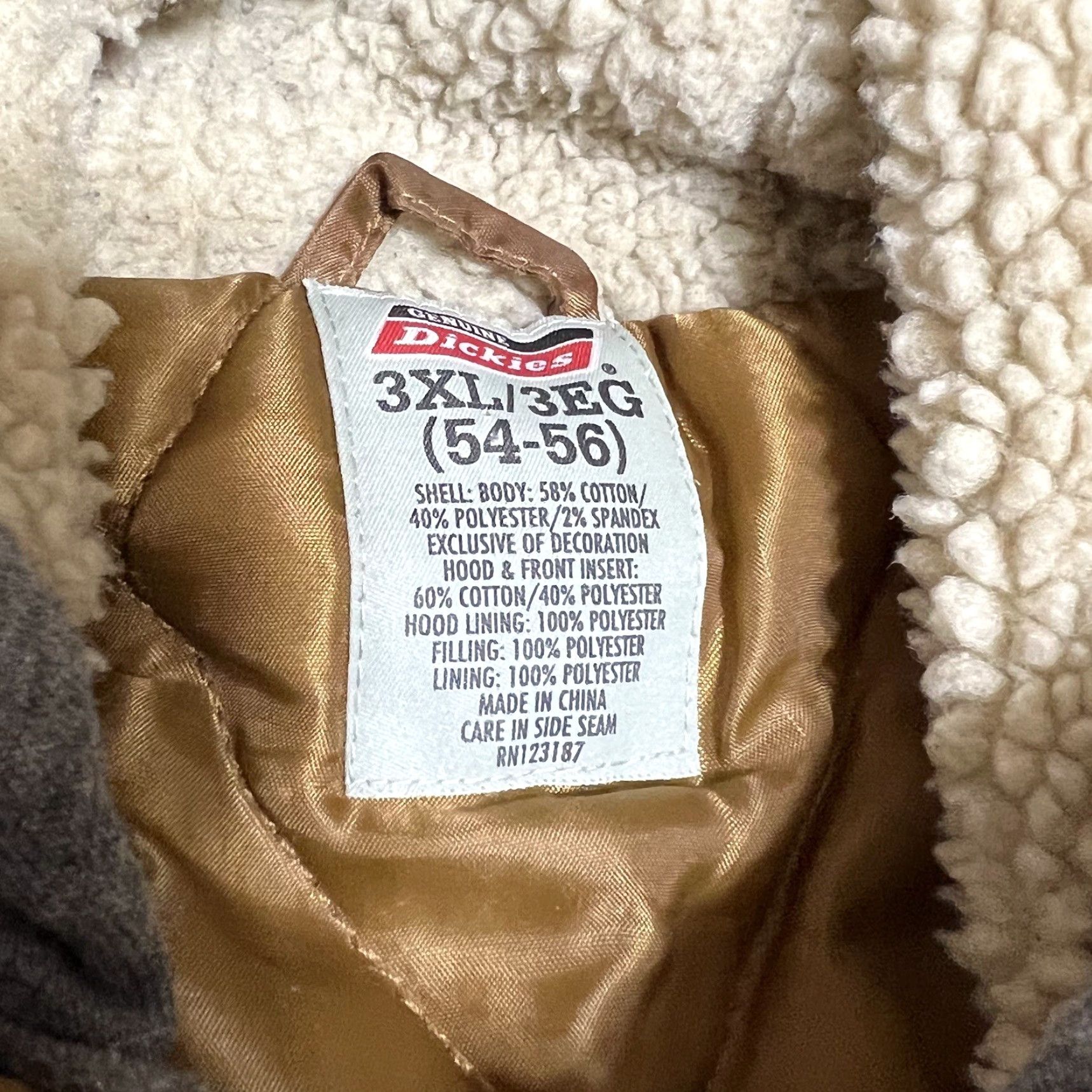 Dickies Dickies Jacket Men Lined Quilted Canvas Full Zip Snap Work 3XL Beige Stained Vintage: No Size US XXL / EU 58 / 5 - 7 Thumbnail