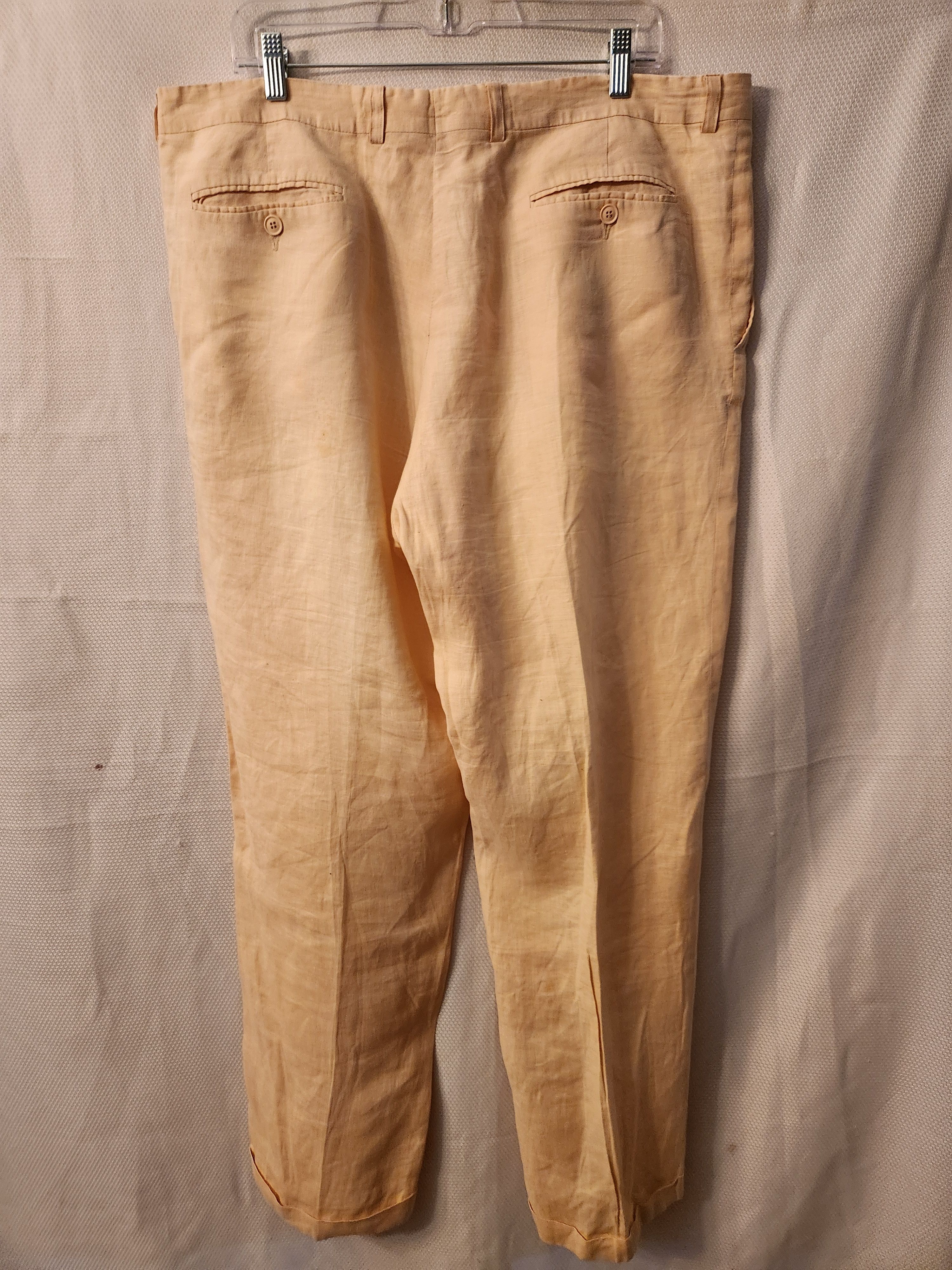 Other Vintage 90's Glou 100% Linen Pleated Front Pant Size US 38 / EU 54 - 2 Thumbnail