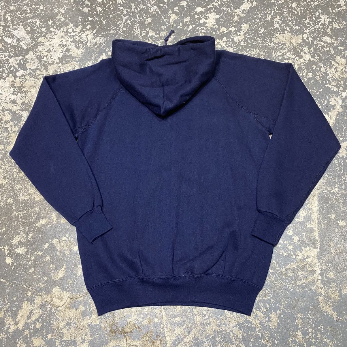Japanese Brand × Original Montgomery × Vintage Vintage Montgomery Ward Blank Navy Gusset Hoodie Sweat 70s Size US L / EU 52-54 / 3 - 9 Thumbnail
