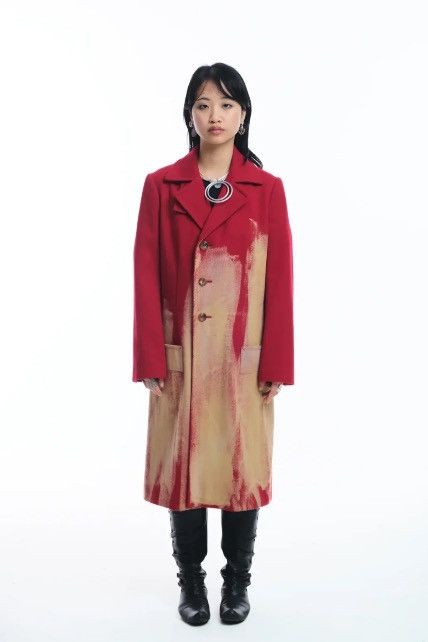 Yohji Yamamoto Yohji Yamamoto Y's SS08 Bleached Red Coat Size US M / EU 48-50 / 2 - 10 Thumbnail