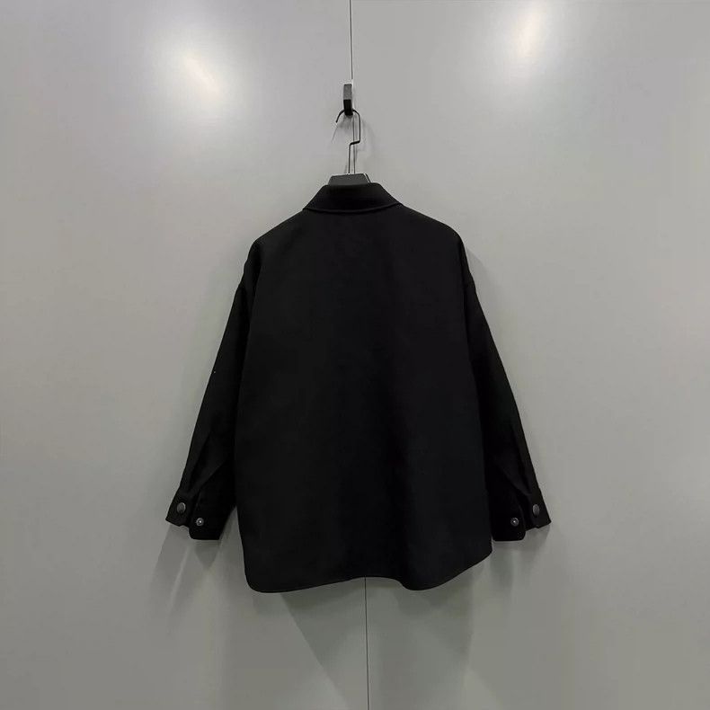 Prada PRADA Black Triangle Logo Collar Jacket-2506 Size US M / EU 48-50 / 2 - 2 Thumbnail