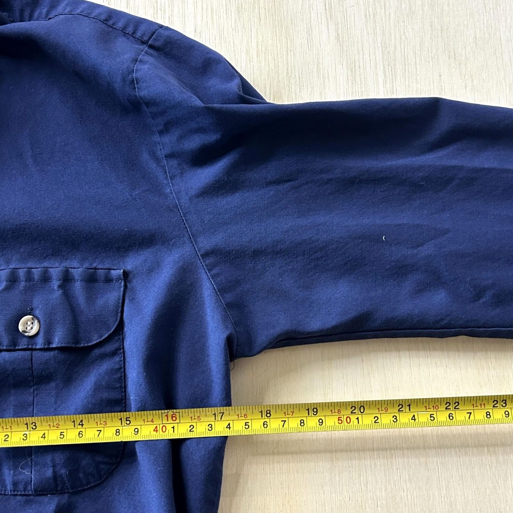 Arrow VINTAGE Brigade Arrow Sportswear Shirt Mens Medium Blue Long Sleeve Button Up Size US M / EU 48-50 / 2 - 6 Thumbnail