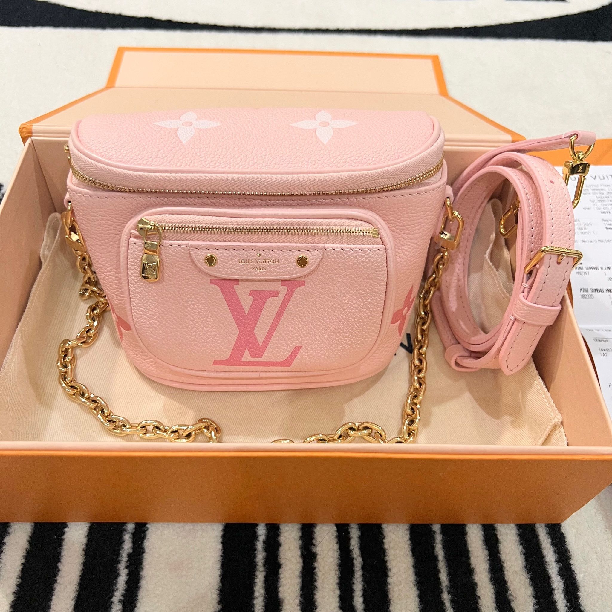 Louis Vuitton® Mini Bumbag Pink. Size in 2023