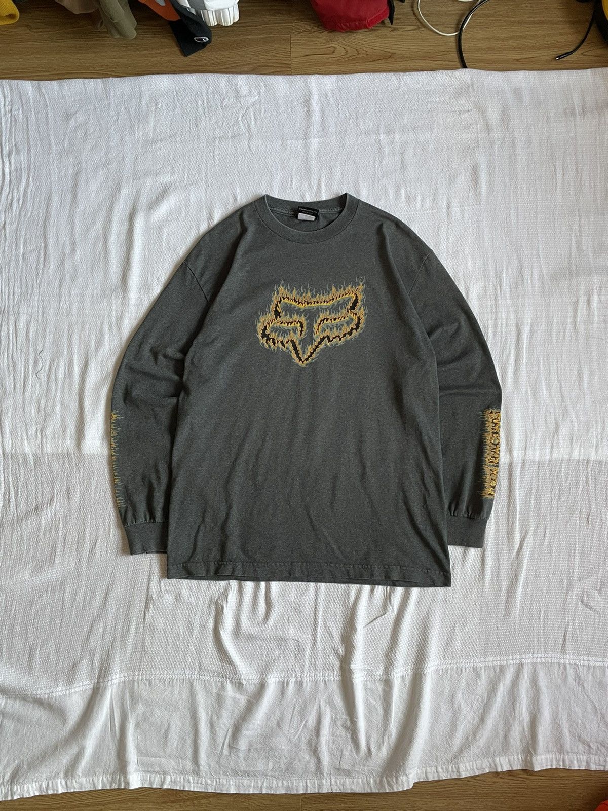 Fox Racing Vintage Flame Fox Racing Longsleeve Tee Size US L / EU 52-54 / 3 - 1 Thumbnail