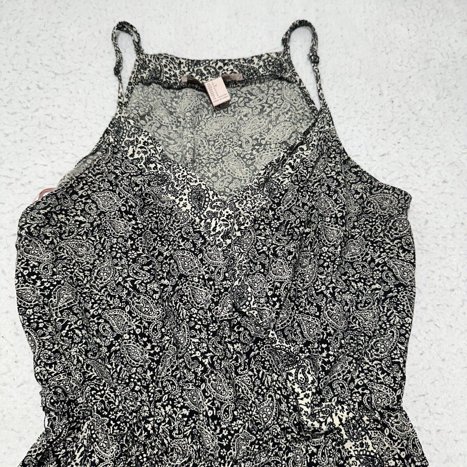 Forever 21 Forever 21 Small Straight Leg Jumpsuit Sleeveless Paisley Size 28" / US 6 / IT 42 - 2 Thumbnail