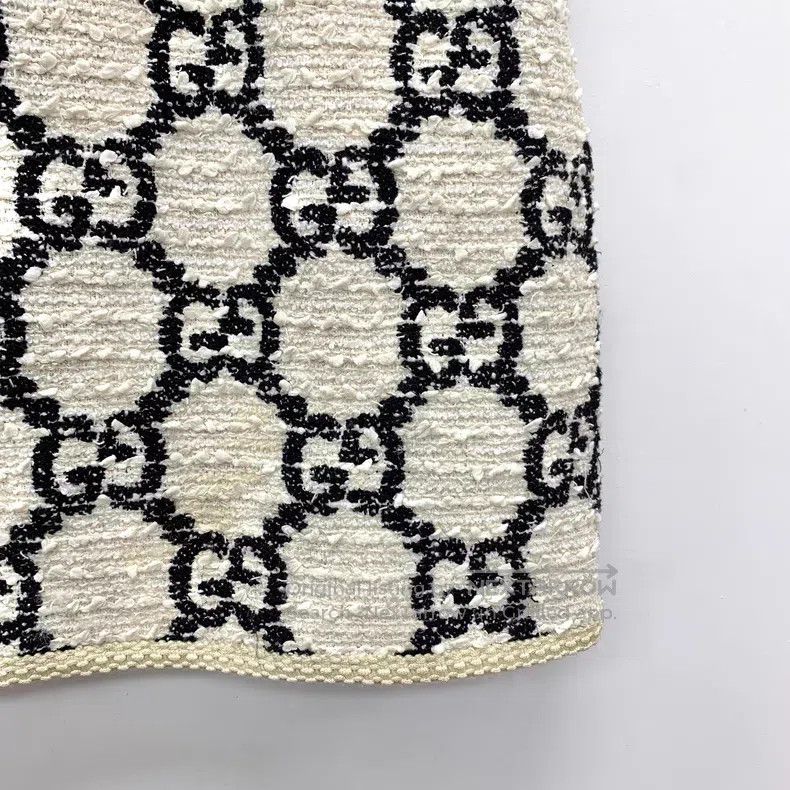 Gucci Gucci Colour-blocked logo jacquard full print cotton tweed Size 24" / US 00 / IT 34 - 4 Thumbnail