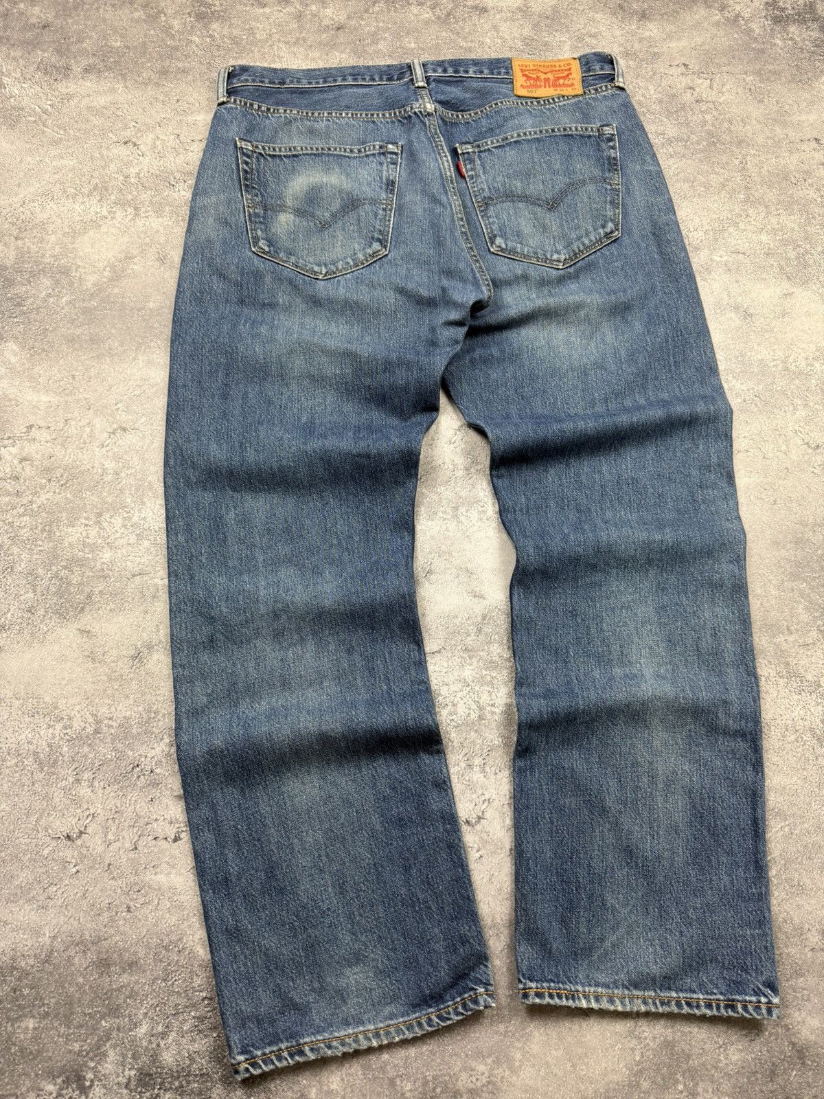 Levi's Vintage Levi’s 501 Flared Baggy Denim Jeans Blue Pants Size US 36 / EU 52 - 19 Thumbnail
