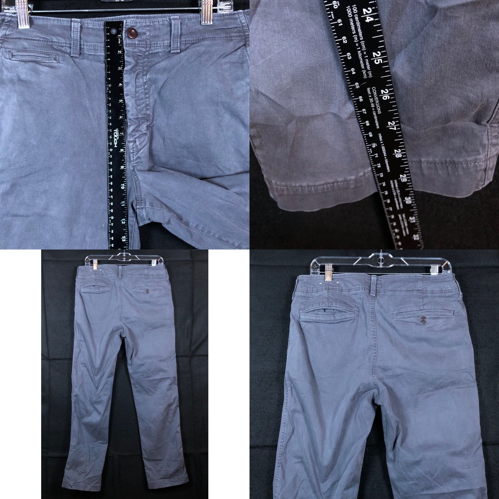 American Eagle Outfitters American Eagle Outfitters Mens Jeans Gray Denim Original Straight 33x32 Size US 33 - 8 Thumbnail