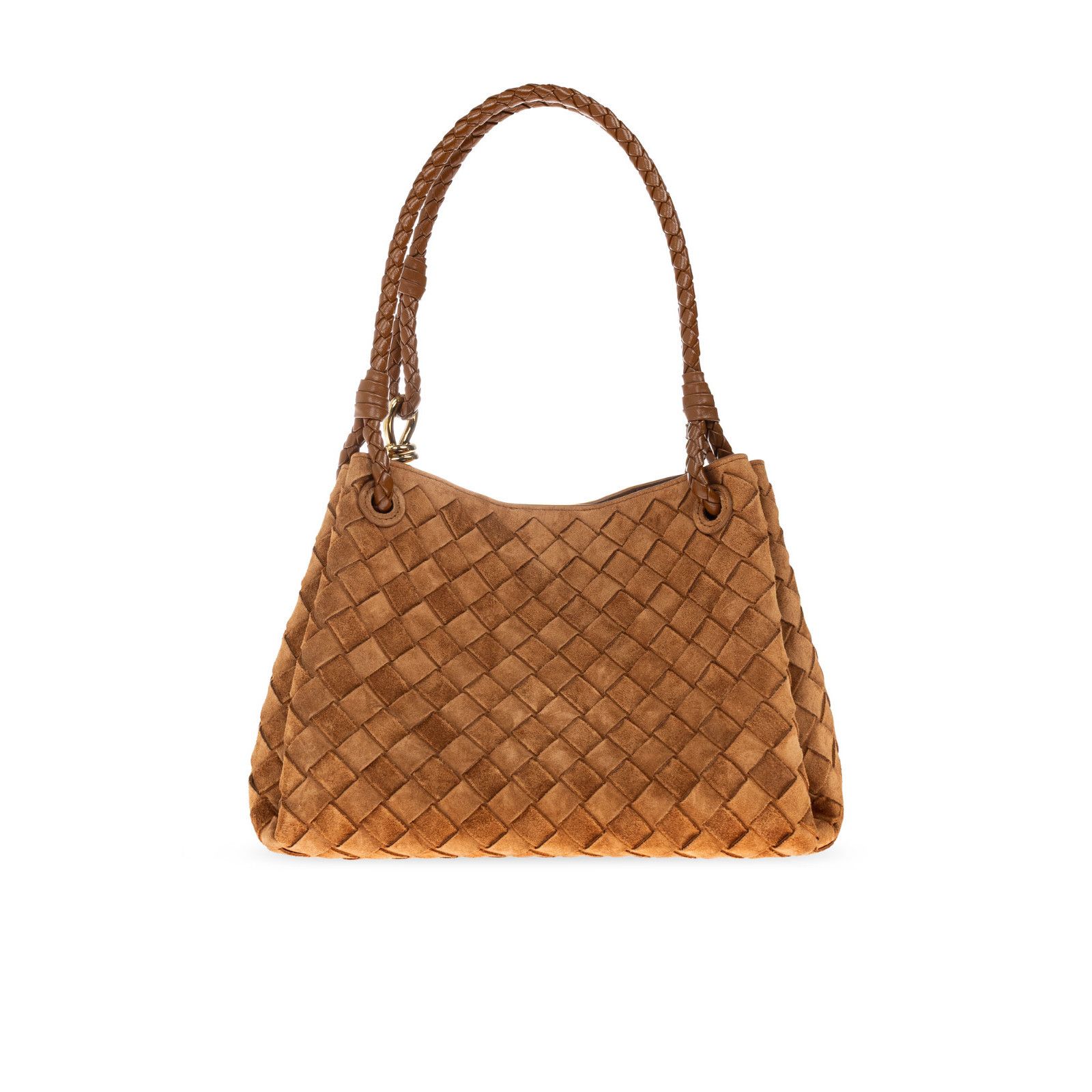 Bottega Veneta BOTTEGA VENETA Parachute Medium Brown Suede Shoulder Bag New Size ONE SIZE - 2 Thumbnail