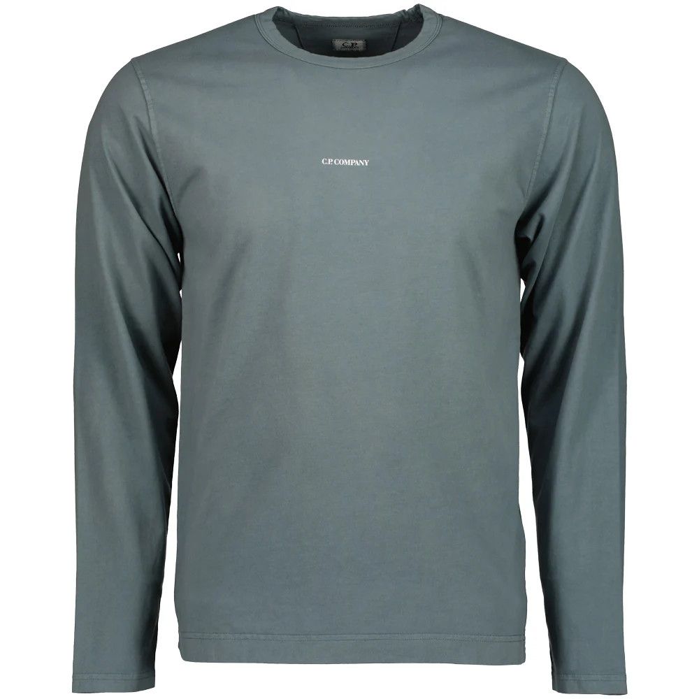 C.P. Company o1y1224 Logo Crewneck T-Shirt in Orion Blue Size US L / EU 52-54 / 3 - 1 Thumbnail