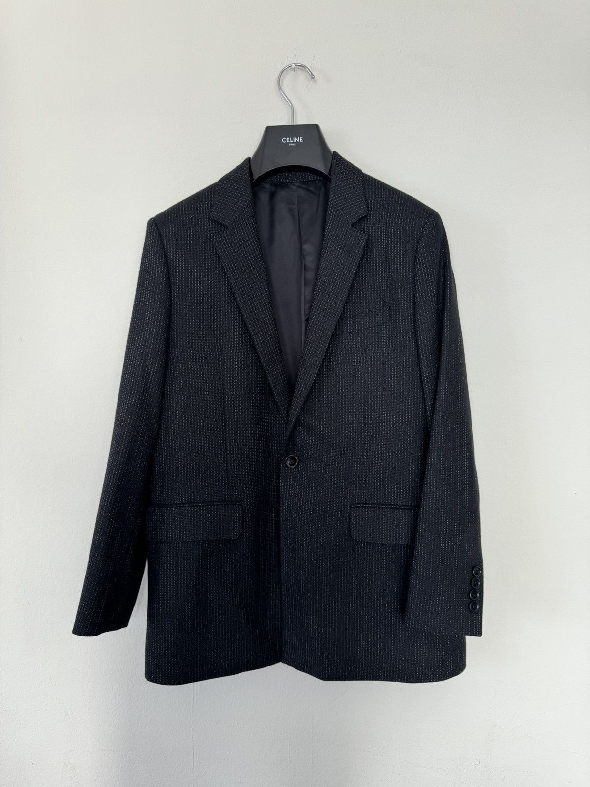 Celine × Hedi Slimane Celine 19SS black blazer Size 34R - 2 Thumbnail