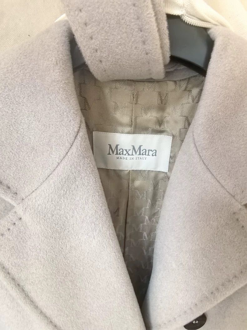 Max Mara Max Mara 101 801 Classic Coat, Sand Size XXS / US 00 / IT 34 - 5 Thumbnail