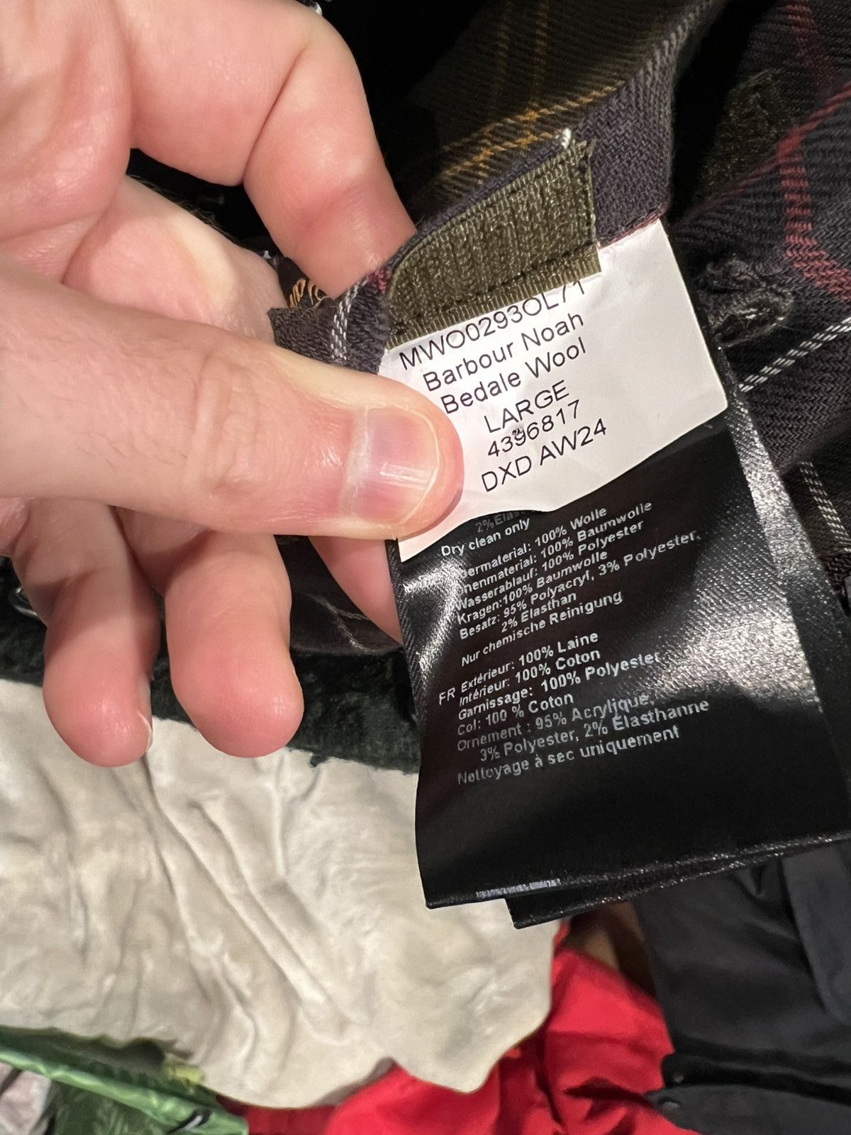Barbour × Noah Noah X Barbour Wool Teddy Bedale Jacket Size US L / EU 52-54 / 3 - 24 Thumbnail