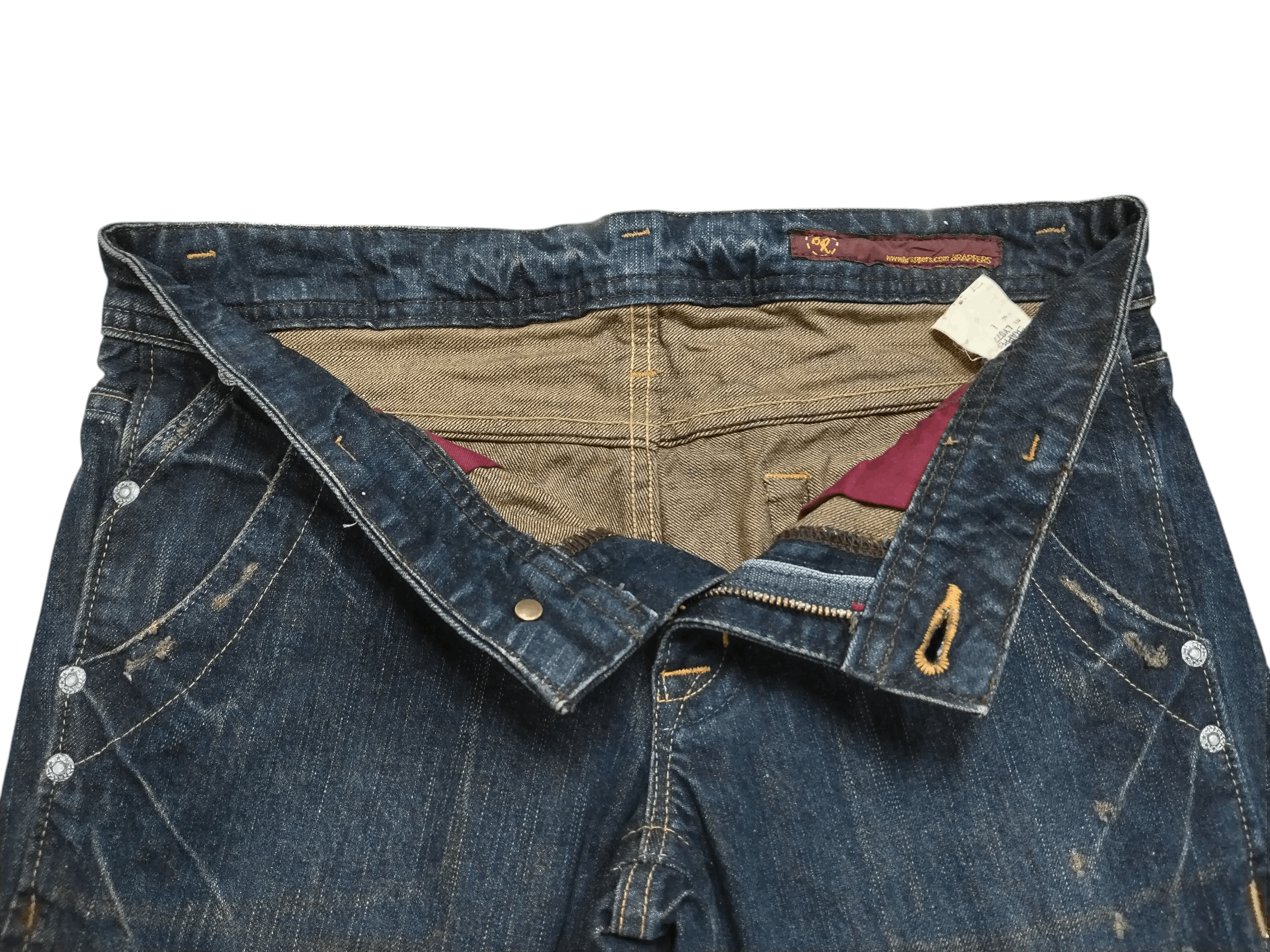 If Six Was Nine 💥STEALS! FLARE BRAPPERS DISTRESSED DESIGN JEANS Size 32" / US 10 / IT 46 - 9 Thumbnail