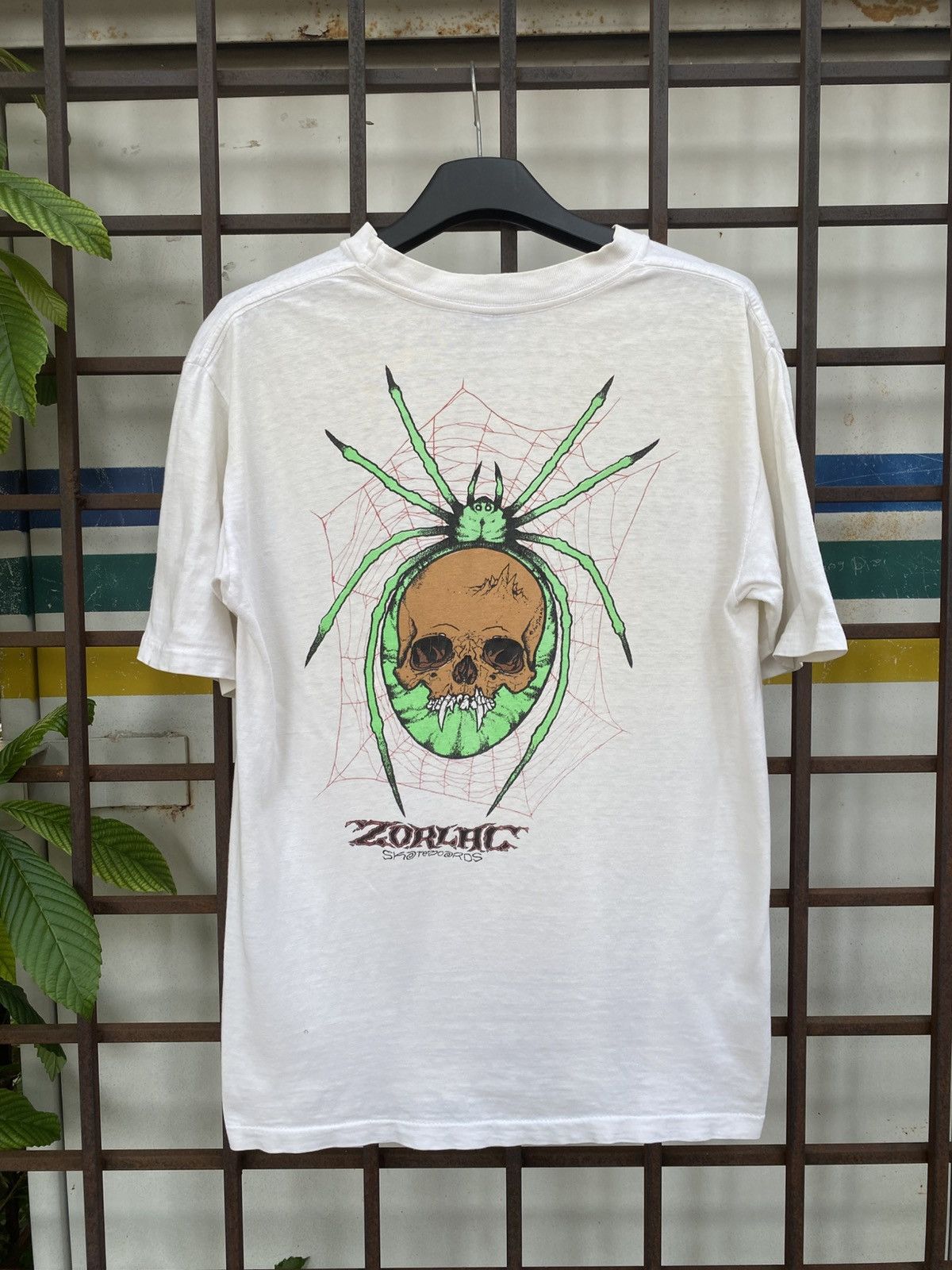 Vintage Vintage Zorlac Skateboards Skull Spider Web Pushead Size US M / EU 48-50 / 2 - 1 Thumbnail