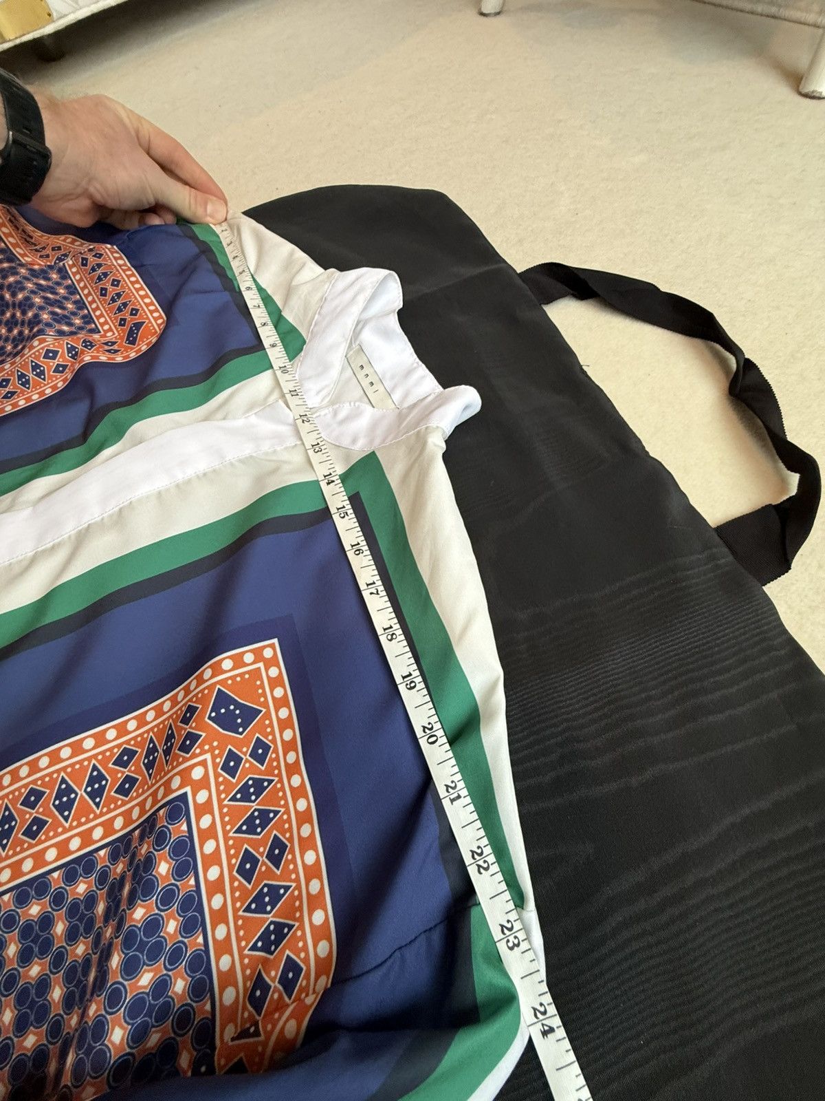 MNML MNML Kanye Coachella shirt grail white colour block pattern Size US L / EU 52-54 / 3 - 8 Thumbnail