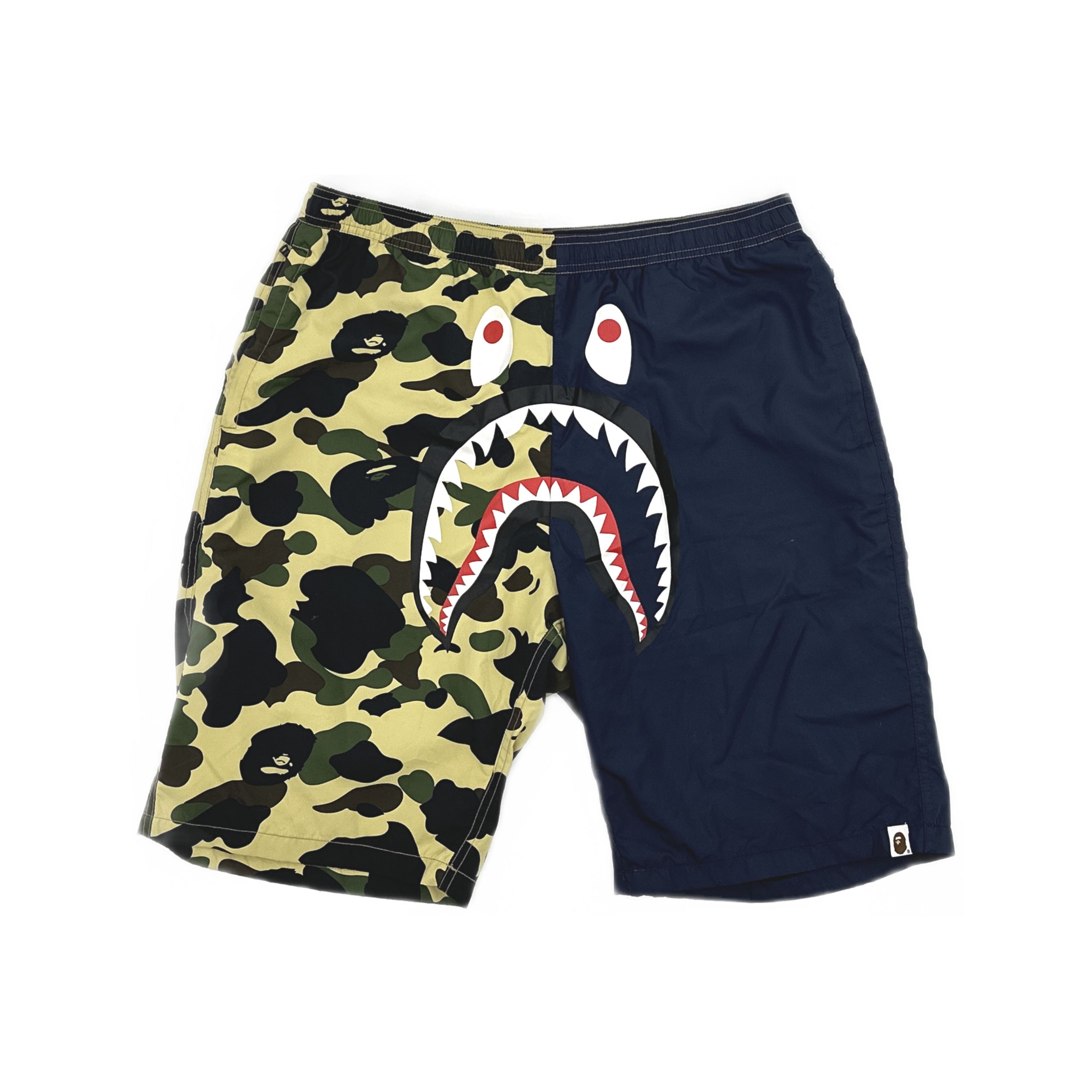 Bape A Bathing Ape Shark Colorblock Shorts XXL Size US 38 / EU 54 - 1 Thumbnail