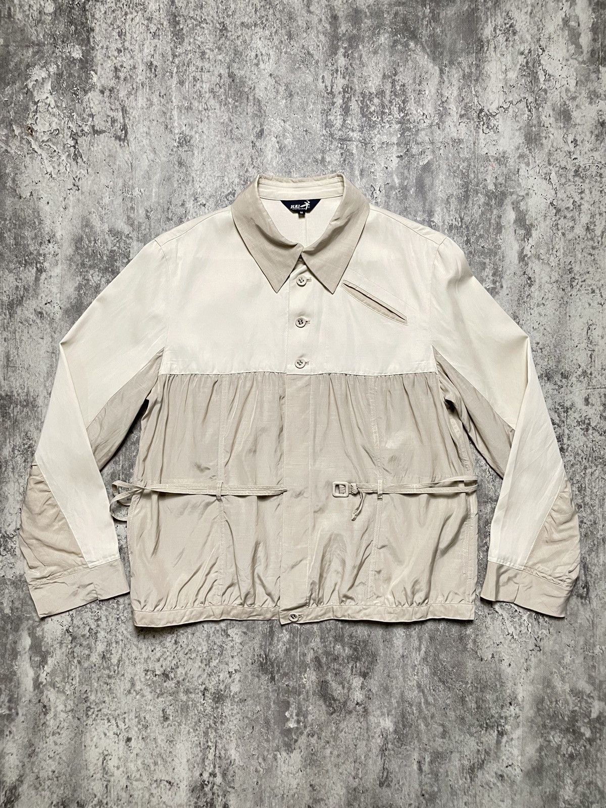 Hai Sporting Gear × Issey Miyake × Japanese Brand Hai Sporting Gear Button Up With Laces Size M / US 6-8 / IT 42-44 - 2 Thumbnail