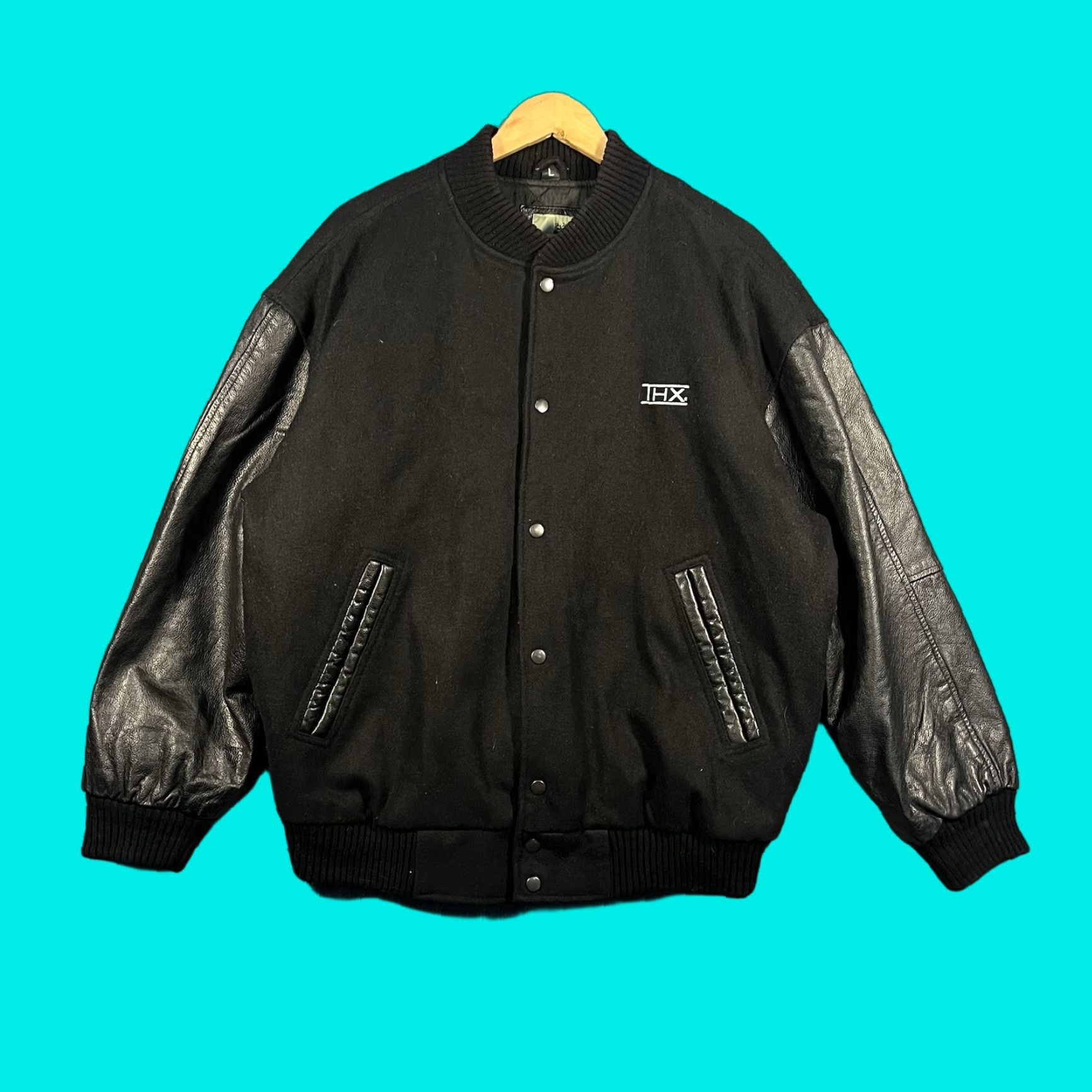 Vintage VINTAGE Lucasfilm Ltd Company THX Jacket Black Mens L Bomber Jacket Size US L / EU 52-54 / 3 - 1 Thumbnail