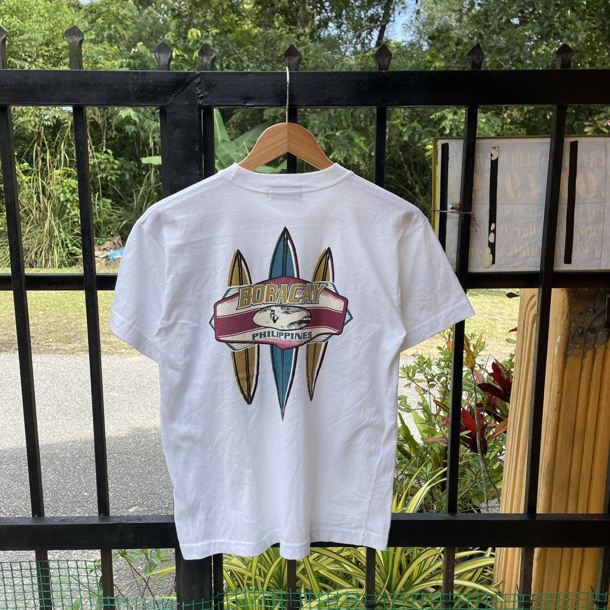 Surface To Air 🔥Vintage 90s Boracay Philippines Big Logo Surf Skate Tee Size US S / EU 44-46 / 1 - 1 Thumbnail