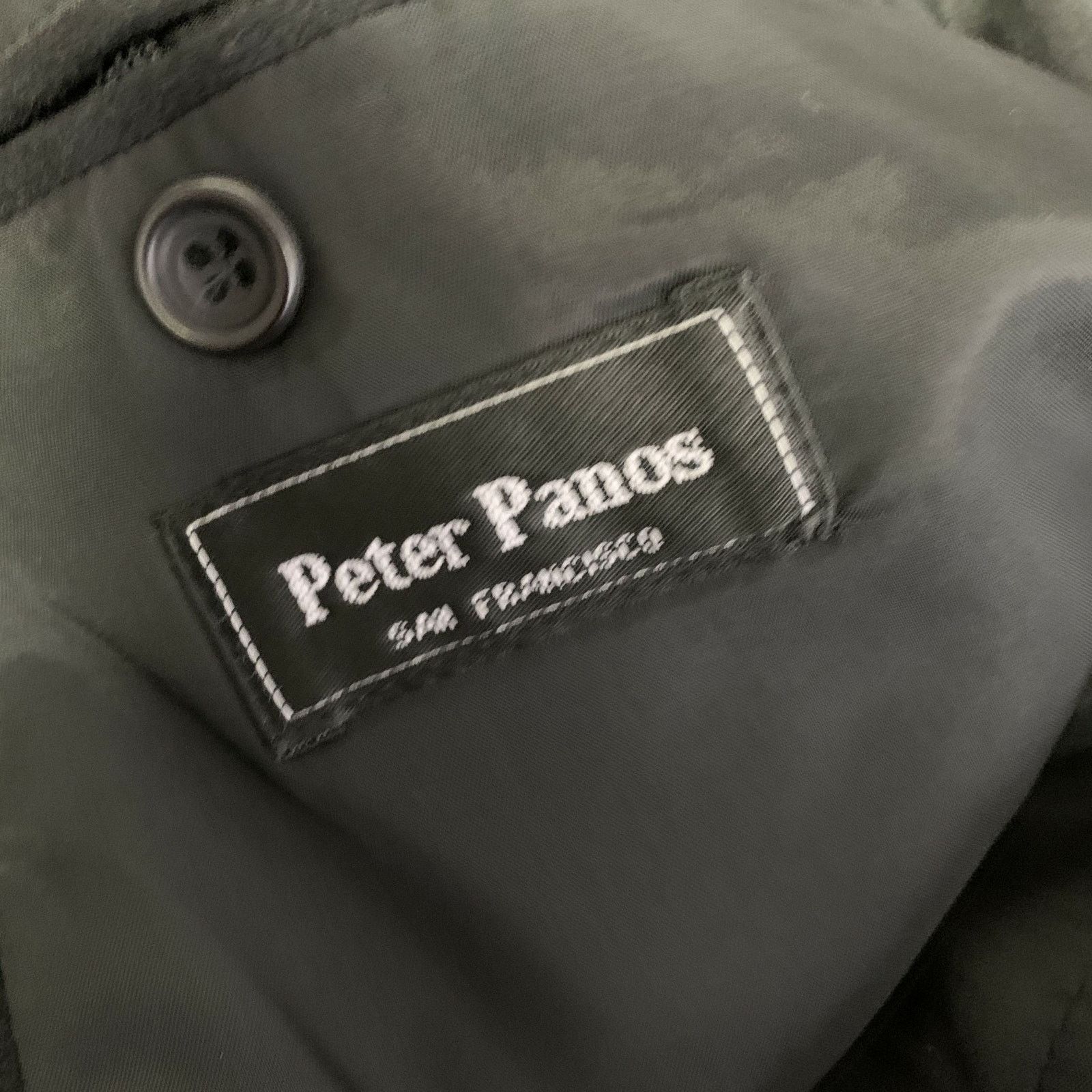 Other PETER PANOS 44 Black Cashmere Notch Lapel Sport Coat Size 44R - 6 Thumbnail