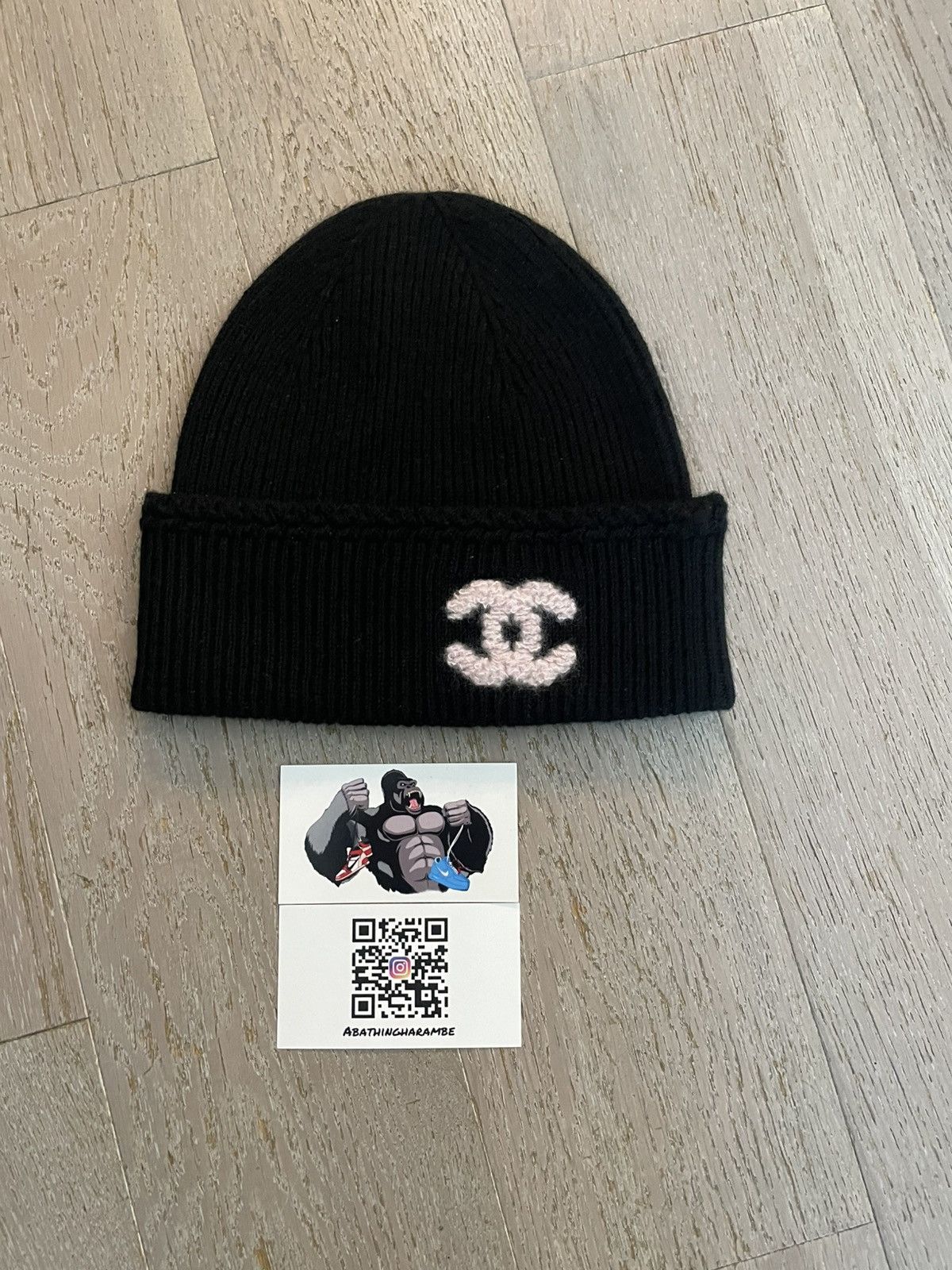 Chanel Chanel Cashmere CC Beanie Size ONE SIZE - 2 Thumbnail
