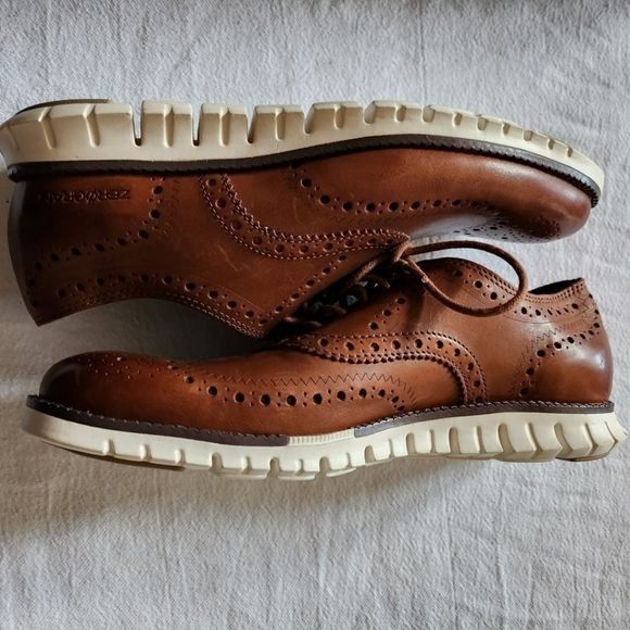 Cole Haan Cole Haan ZeroGrand Wing Oxford British Tan Sz. 8 Shoes Size US 8 / EU 41 - 6 Thumbnail