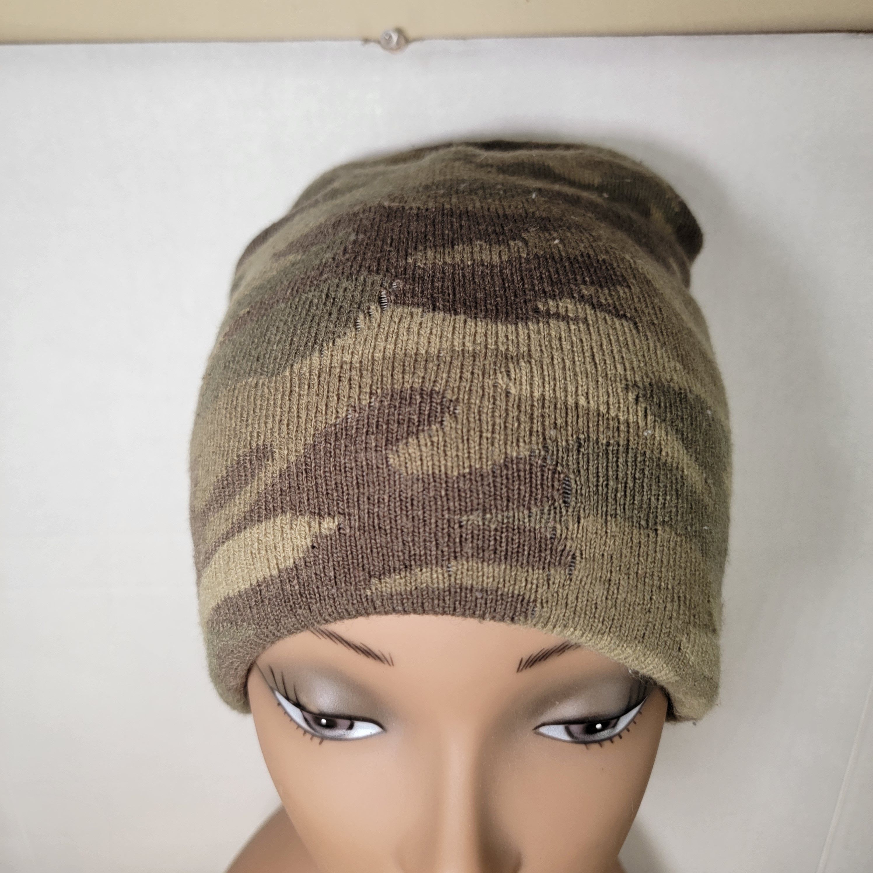 George George Knit Green Camo Beanie - Size One Size Size ONE SIZE - 2 Thumbnail
