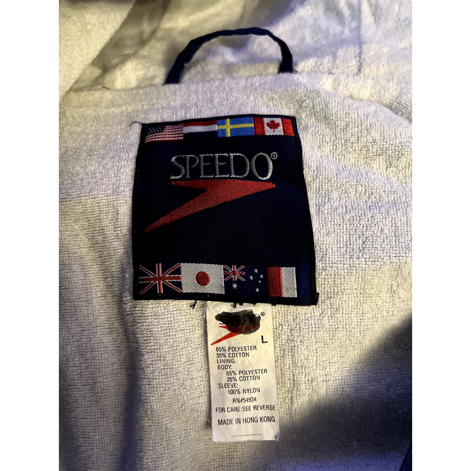 Speedo Speedo America Flag Windbreaker Jacket Red, White, and Blue Size US L / EU 52-54 / 3 - 4 Thumbnail