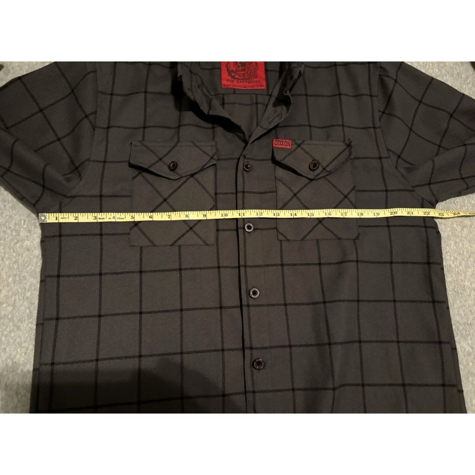 Vintage Dixxon The Lafayette Long Sleeve Gray Button-Up Flannel Shirt Mens M Size US M / EU 48-50 / 2 - 4 Thumbnail