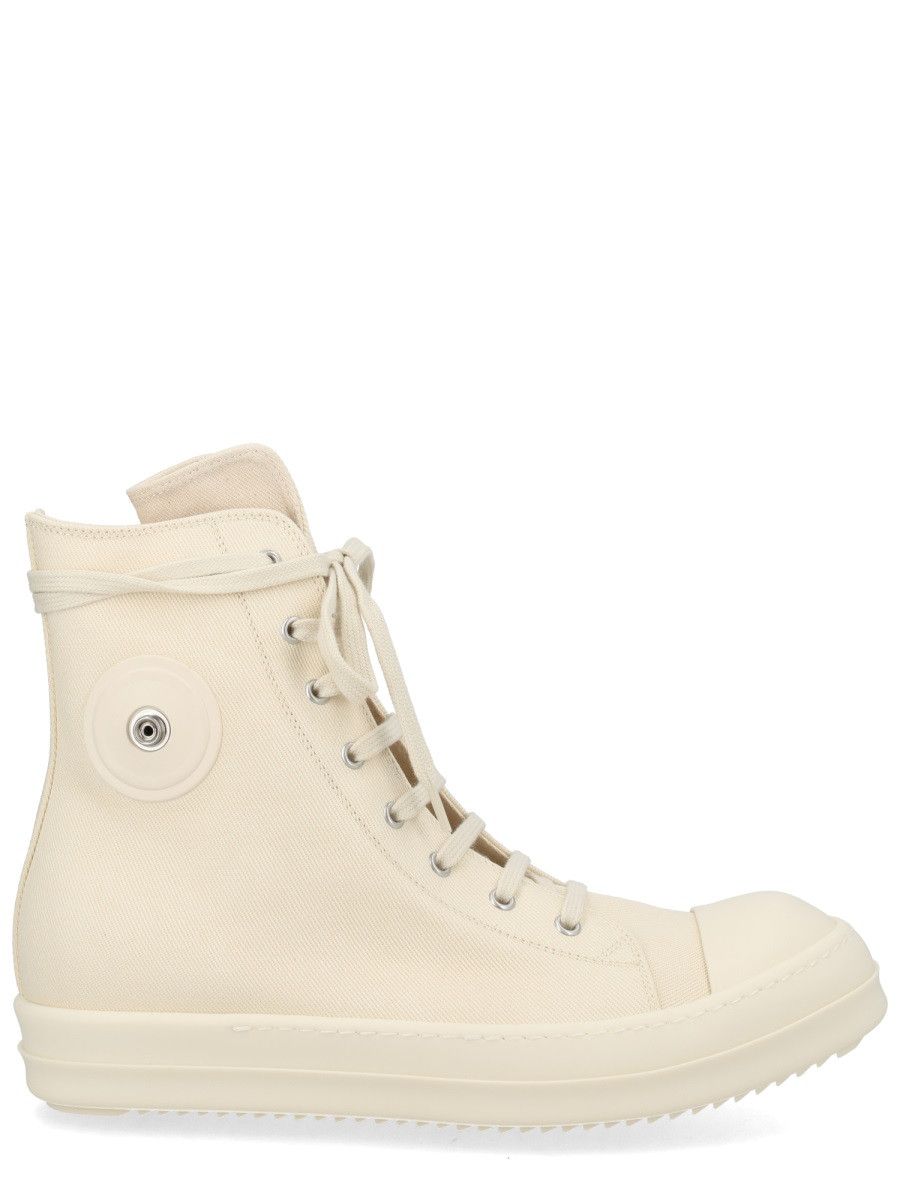 Rick Owens Drkshdw RICK OWENS DRKSHDW SNEAKER ALTA IN DENIM - WHITE (IT 42) Size US 9 / EU 42 - 1 Thumbnail