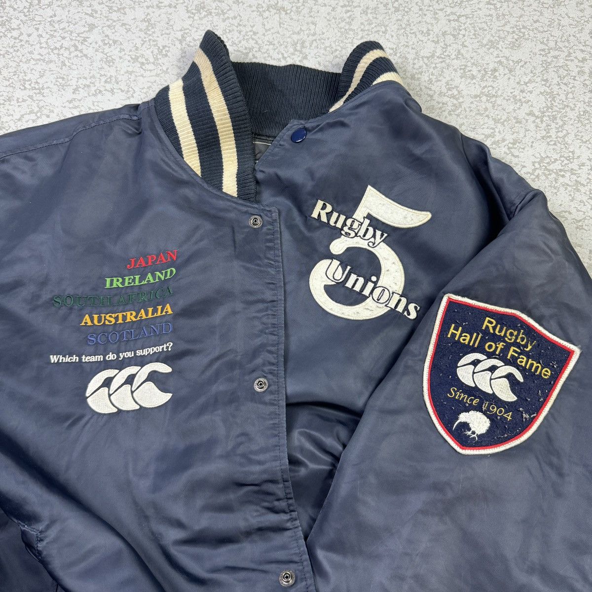 Canterbury of New Zealand Canterbury 5 Rugby Union Edition Varsity Jacket Size US XL / EU 56 / 4 - 3 Thumbnail