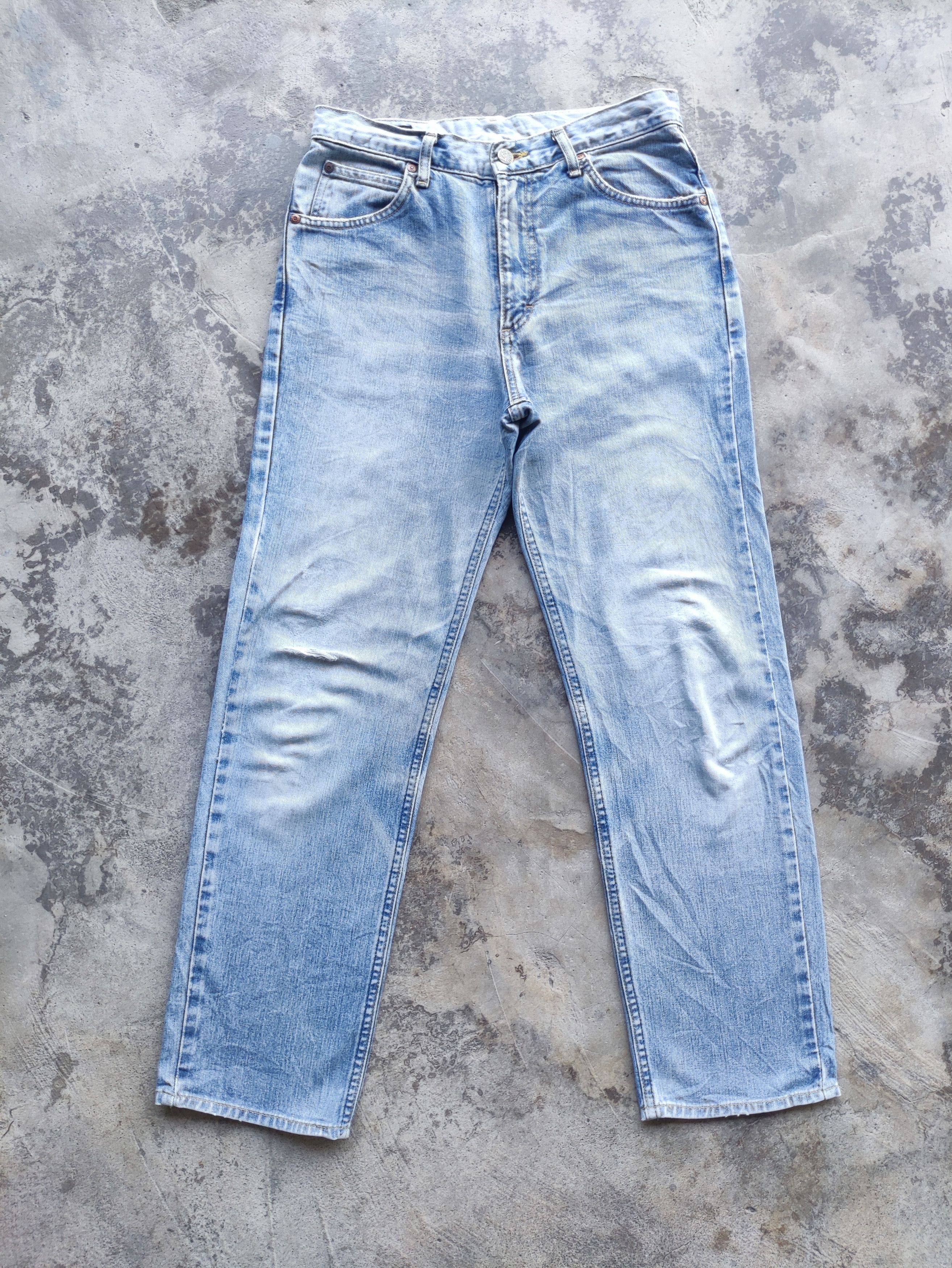 Vintage Lee Brand Faded Ripped Denim Pants