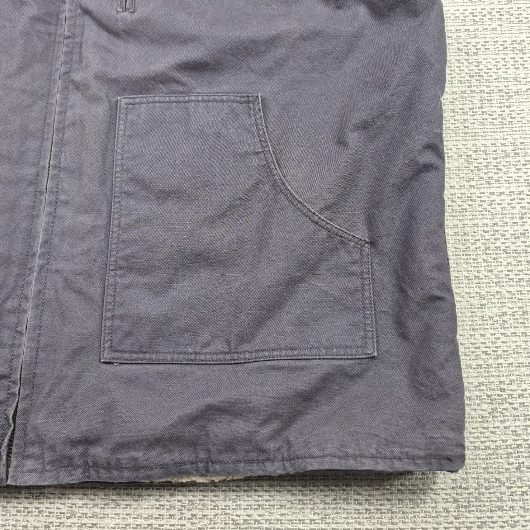 Vintage RedHead Vest Mens 3XL Gray Sherpa Lined Canvas Full Zip Outdoor Workwear Pockets Size US XXL / EU 58 / 5 - 4 Thumbnail