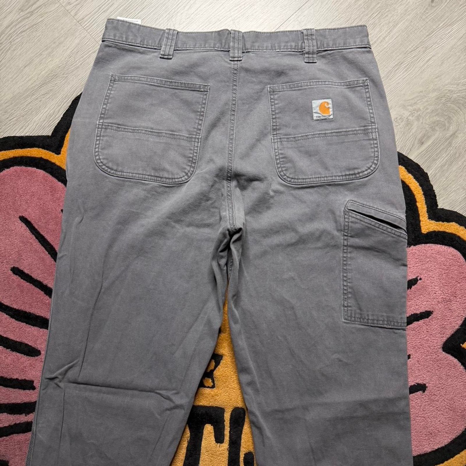 Carhartt Carhartt Relaxed Fit Carpenter Work Pants Size 36x34 Grey Size US 36 / EU 52 - 8 Thumbnail
