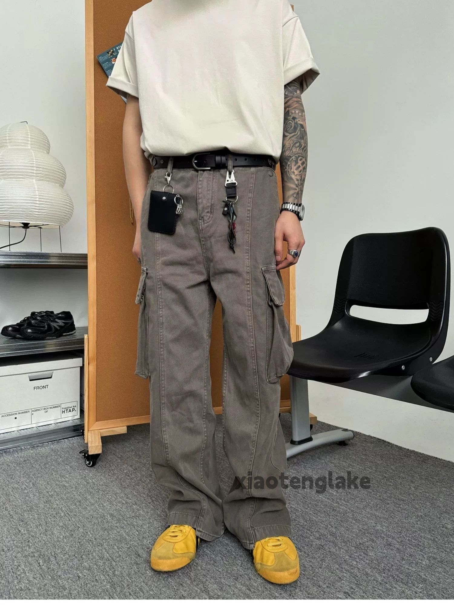 Designer × Japanese Brand × Vintage washed faded cleanfit patchwork outdoor cargo pants Size US 30 / EU 46 - 4 Thumbnail