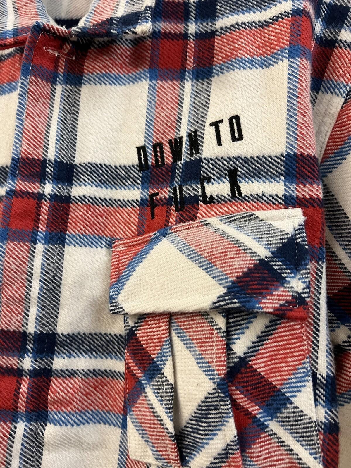 Emotionally Unavailable EMOTIONALLY UNAVAILABLE FLANNEL SHIRT SZ XL Size US XL / EU 56 / 4 - 4 Thumbnail