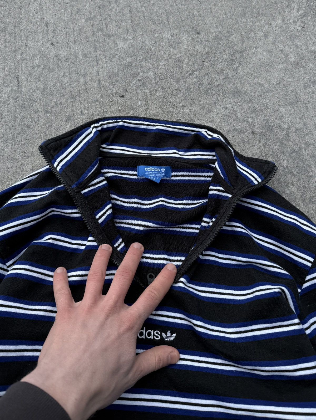 Adidas × Vintage Vintage Adidas Y2K avantgarde streetwear sweater Size US S / EU 44-46 / 1 - 8 Thumbnail